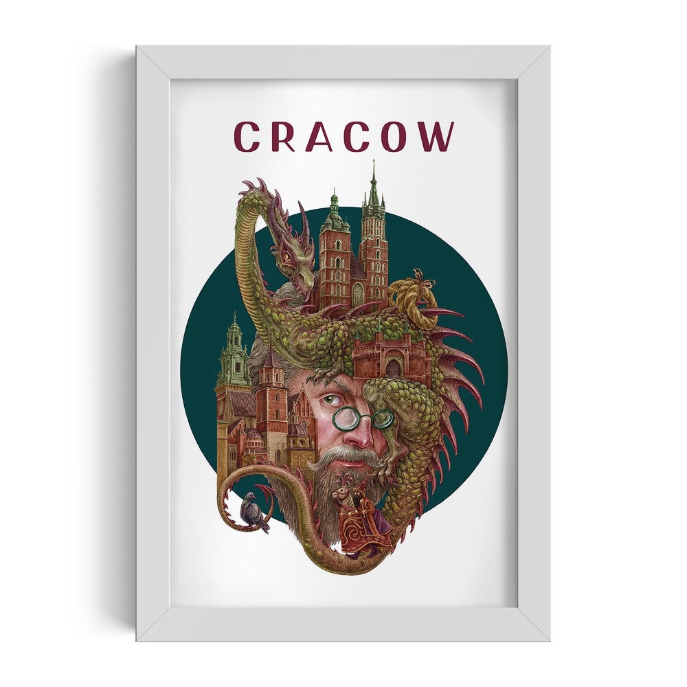 Fehér keret kép Krakkó