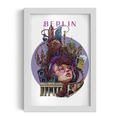 Fehér keret kép Berlin