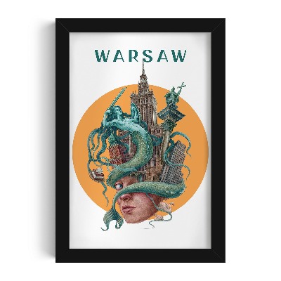 Fekete keretes kép Varsó