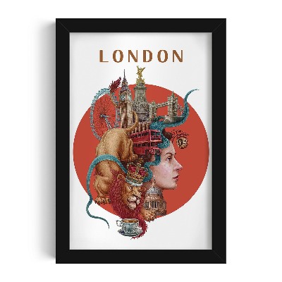 Fekete keretes kép London