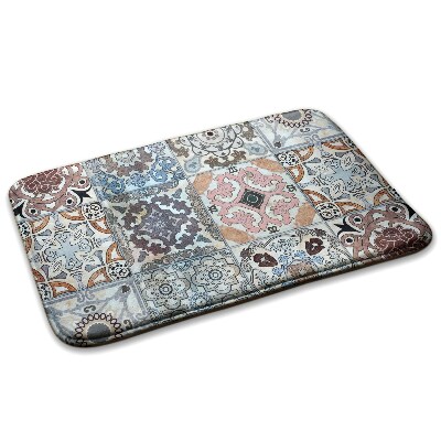 Gyerek szőnyeg Virágos és geometrikus motívumokkal díszített csempe