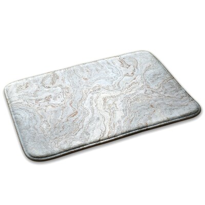 Konyhai szőnyeg Márványos minta a szürke árnyalataiban