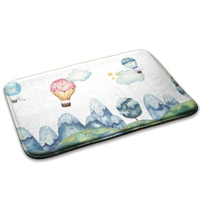 Gyerek szőnyeg Léggömbök a hegyek felett