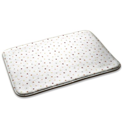 Szőnyeg Színes pontok fehér alapon