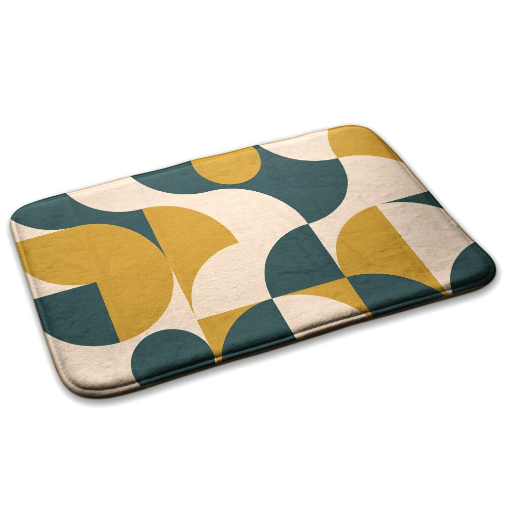 Konyhai szőnyeg Geometriai minták félkörökkel és negyedkörökkel