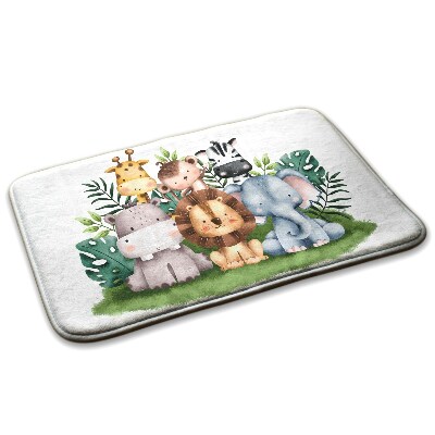 Konyhai szőnyeg Dzsungelállatok a fűben