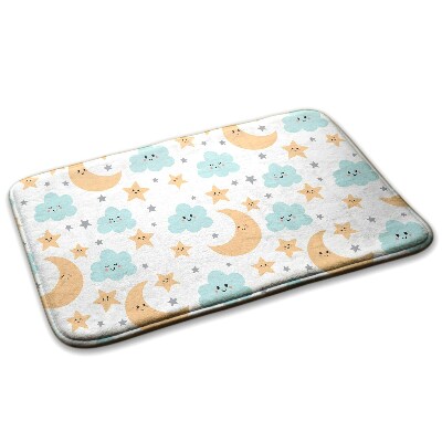 Konyhai szőnyeg Hold és felhők