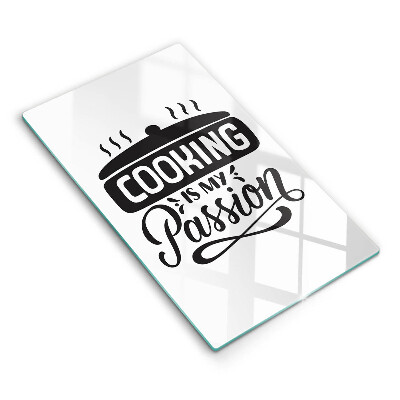 Üveg vágódeszka A főzés a szenvedélyem