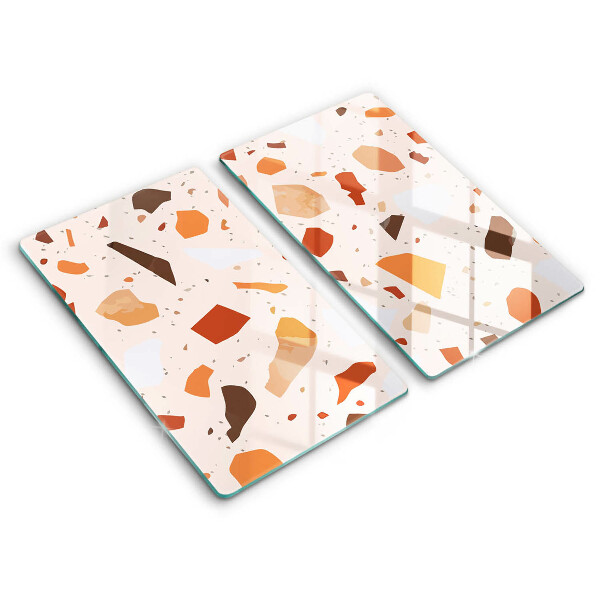 Üveg vágódeszka Dekoratív kőedény 2 darab