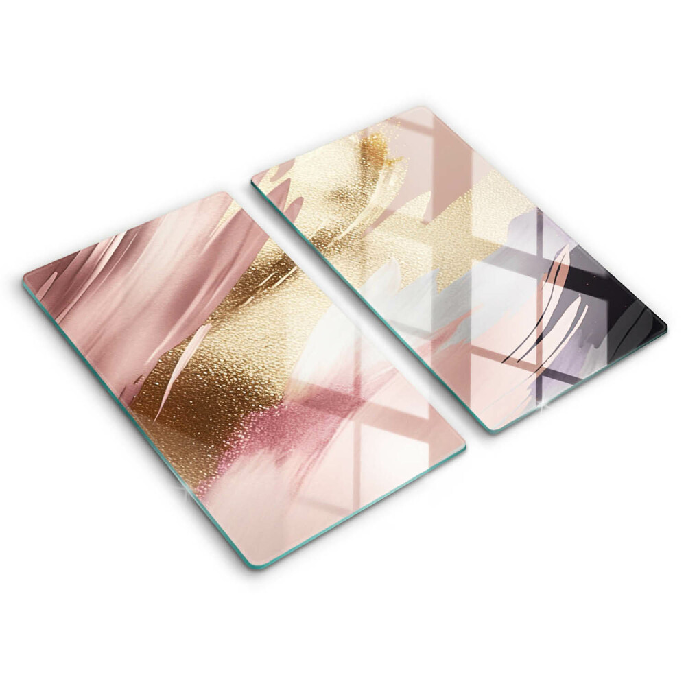 Edzett üveg vágódeszka Pasztell foltok 2 darab