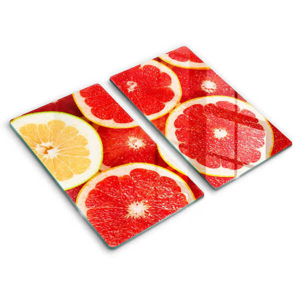 Edzett üveg vágódeszka Grapefruit szeletek 2 szt.