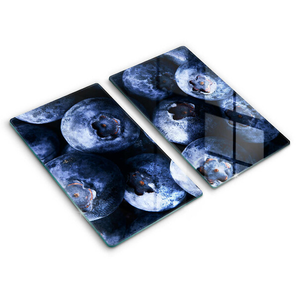 Edzett üveg vágódeszka Közelkép bogyókról 2 darab