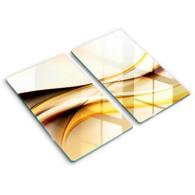 Üveg vágódeszka Absztrakt füst vonalak 2 darab