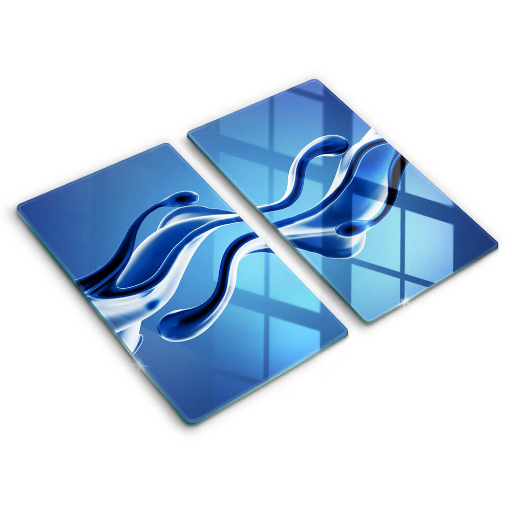 Edzett üveg vágódeszka Folyékony absztrakció 2 darab