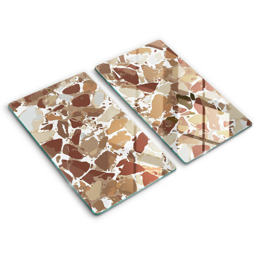 Üveg vágódeszka Kő dekoratív foltok 2 darab