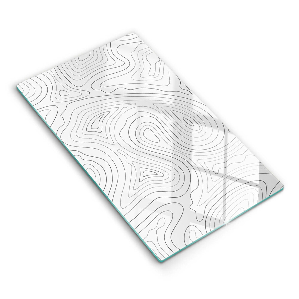 Üveg vágódeszka fényképpel Absztrakt formák