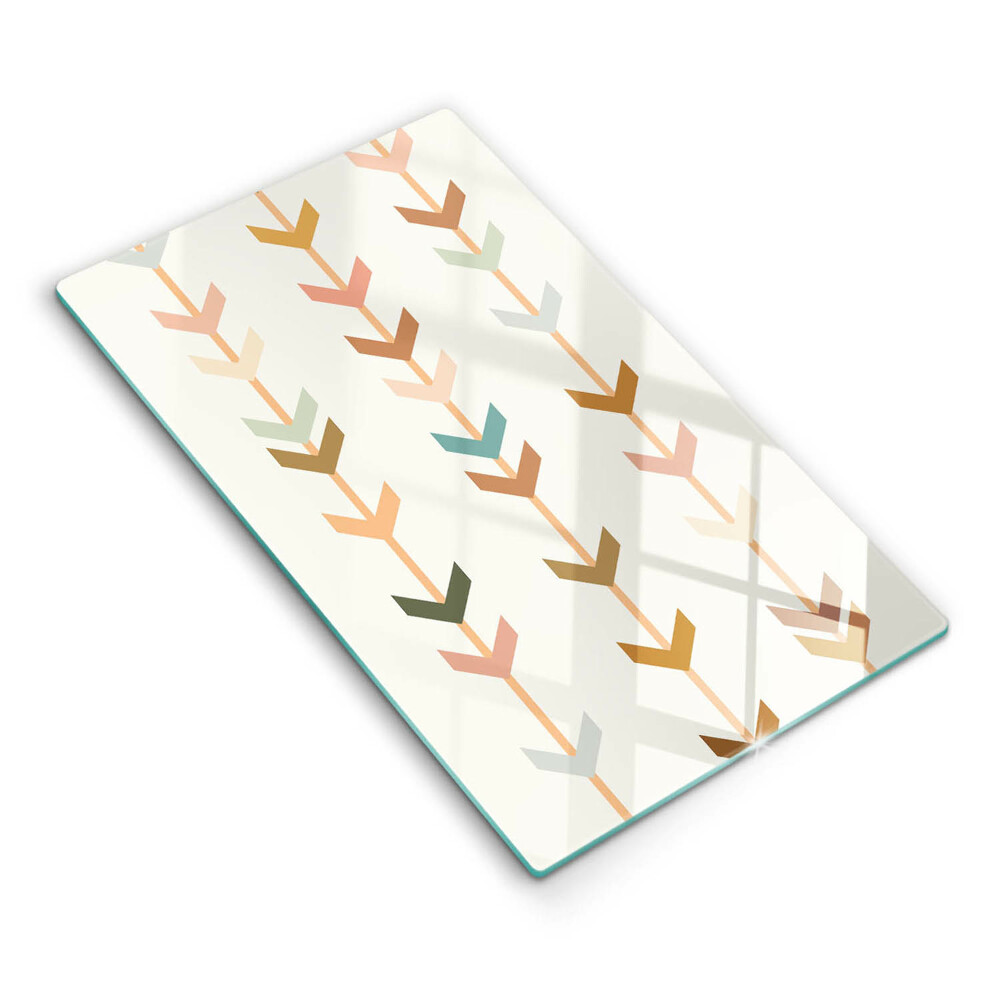 Üveg vágódeszka fényképpel Geometriai elemek