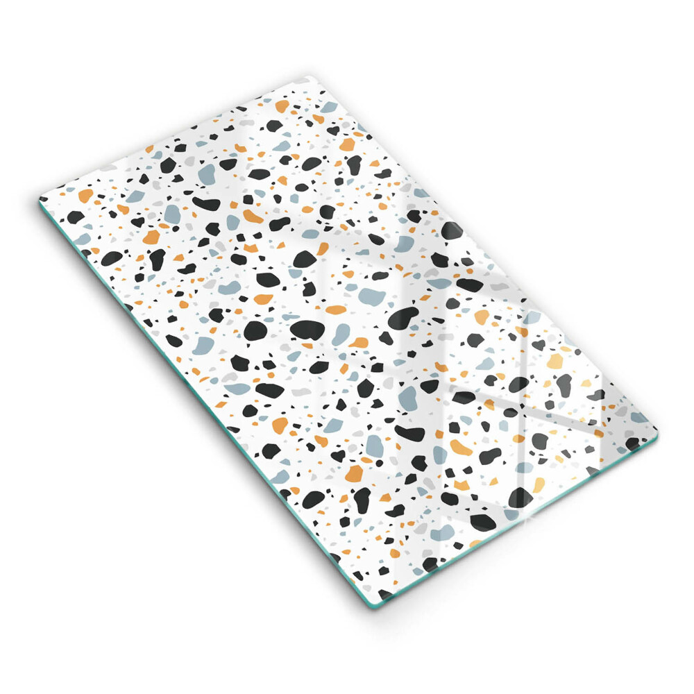 Üveg vágódeszka fényképpel Dekoratív kő kőedények