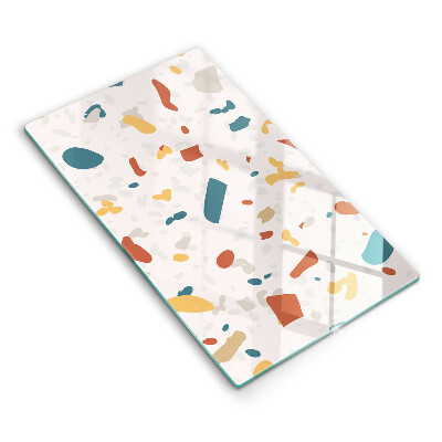 Üveg vágódeszka fényképpel Dekoratív kő kőedény