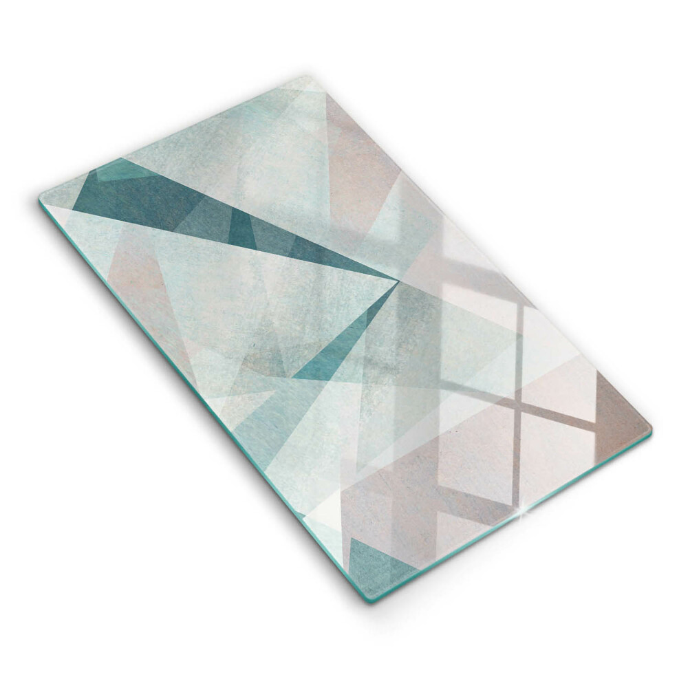 Üveg vágódeszka fényképpel Éles absztrakció