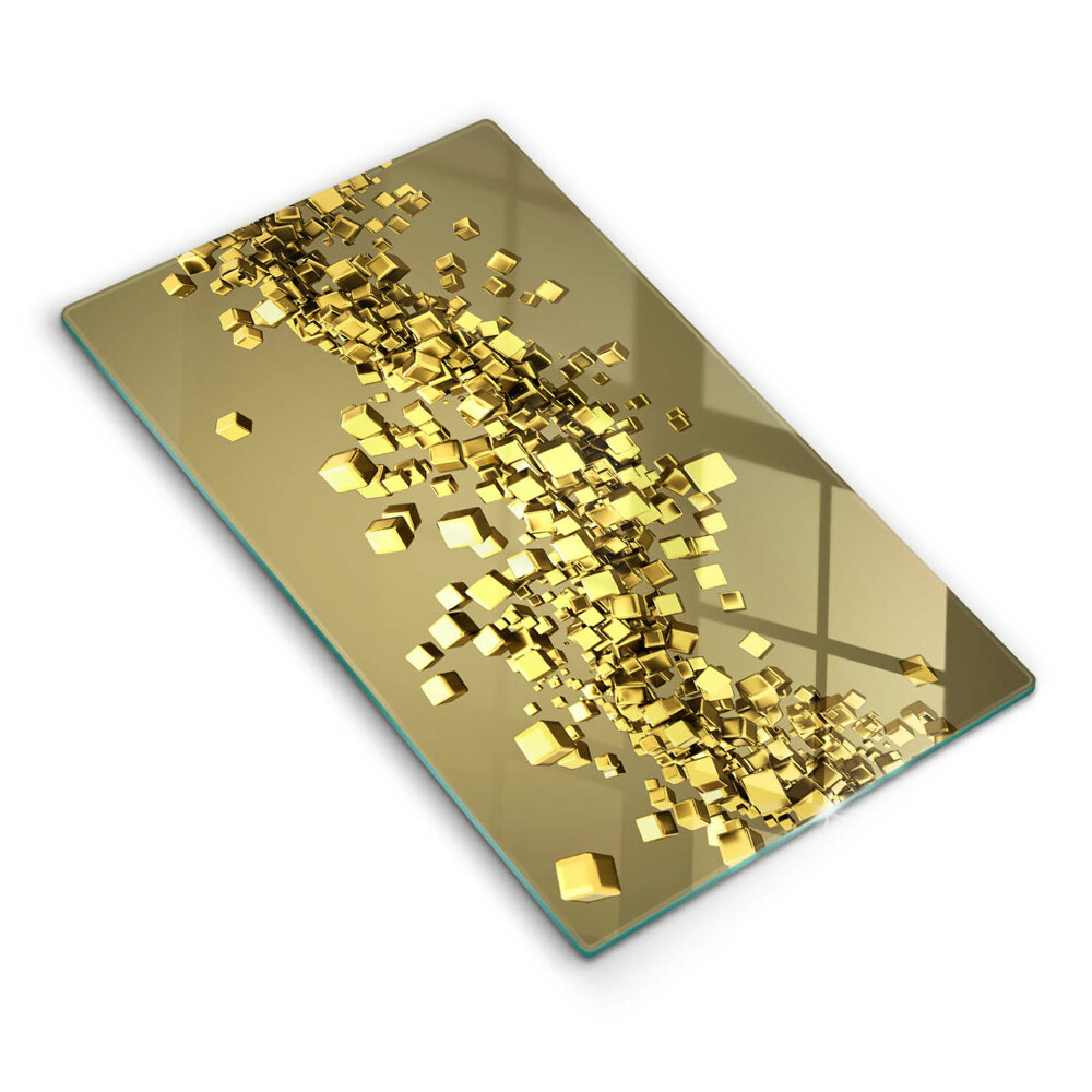 Üveg vágódeszka fényképpel Absztrakt geometria 3D