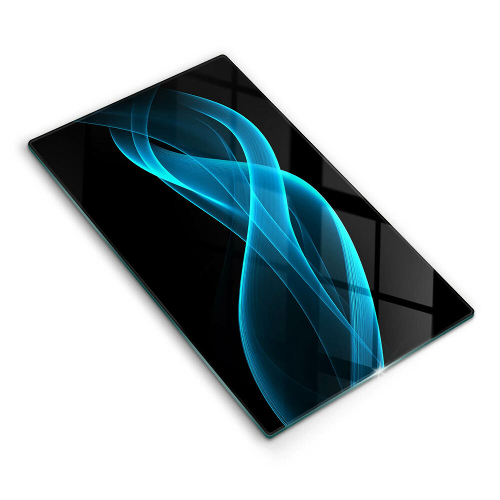 Üveg vágódeszka fényképpel Kék absztrakt