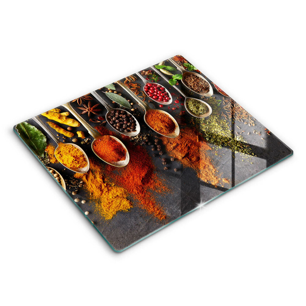 Edzett üveg vágódeszka 60x52 cm Kanálnyi fűszer
