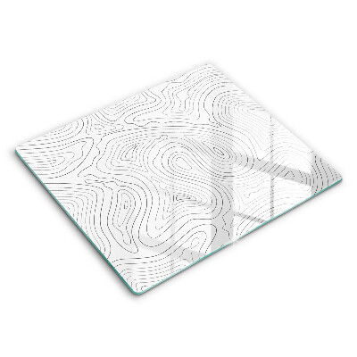 Edzett üveg vágódeszka 60x52 cm Absztrakt formák