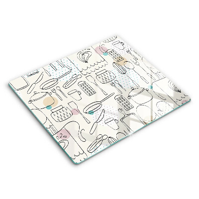 Edzett üveg vágódeszka 60x52 cm Konyhai kiegészítők