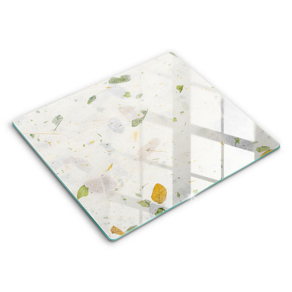 Edzett üveg vágódeszka 60x52 cm Hulló levelek