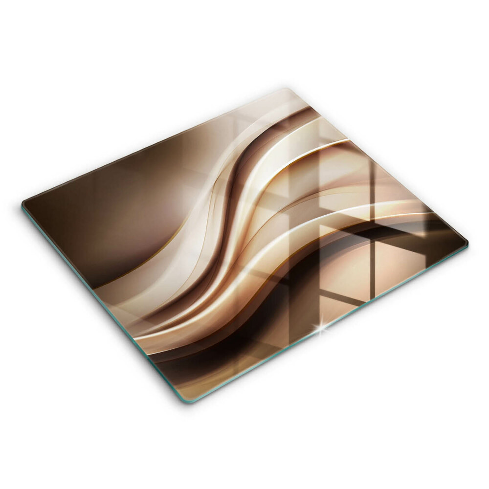 Edzett üveg vágódeszka 60x52 cm Enyhe vonalak absztrakció