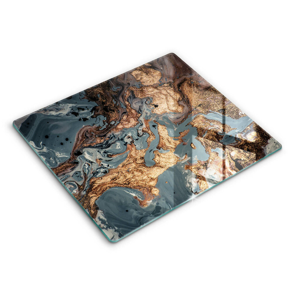 Edzett üveg vágódeszka 60x52 cm Arany sziklaszerkezet