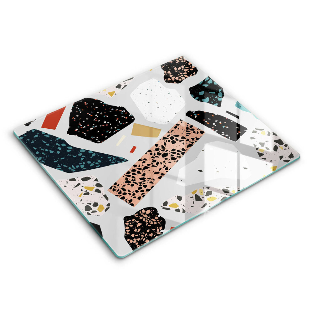 Edzett üveg vágódeszka 60x52 cm Kőből készült kőedények