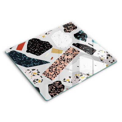 Edzett üveg vágódeszka 60x52 cm Kőből készült kőedények