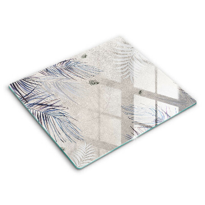 Edzett üveg vágódeszka 60x52 cm Finom levelek