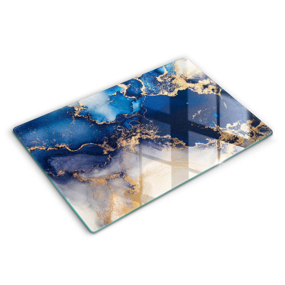 Üveg vágódeszka fényképpel 80x52 cm Márvány absztrakció