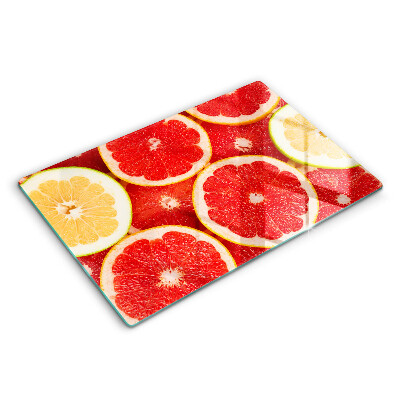 Üveg vágódeszka fényképpel 80x52 cm Grapefruit szeletek