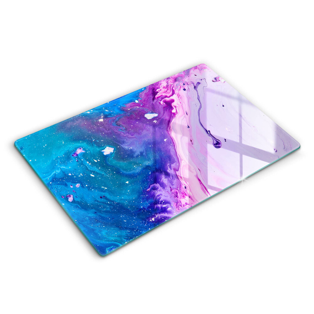 Üveg vágódeszka fényképpel 80x52 cm Absztrakt tinták