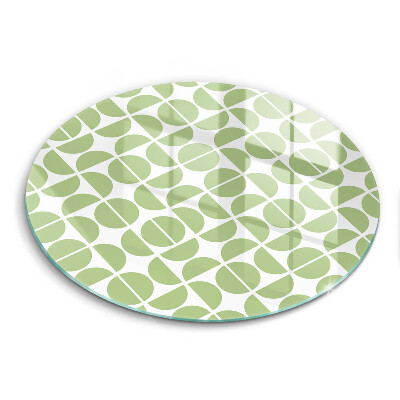 Üveg vágódeszka fényképpel kerek Mintás boho formák