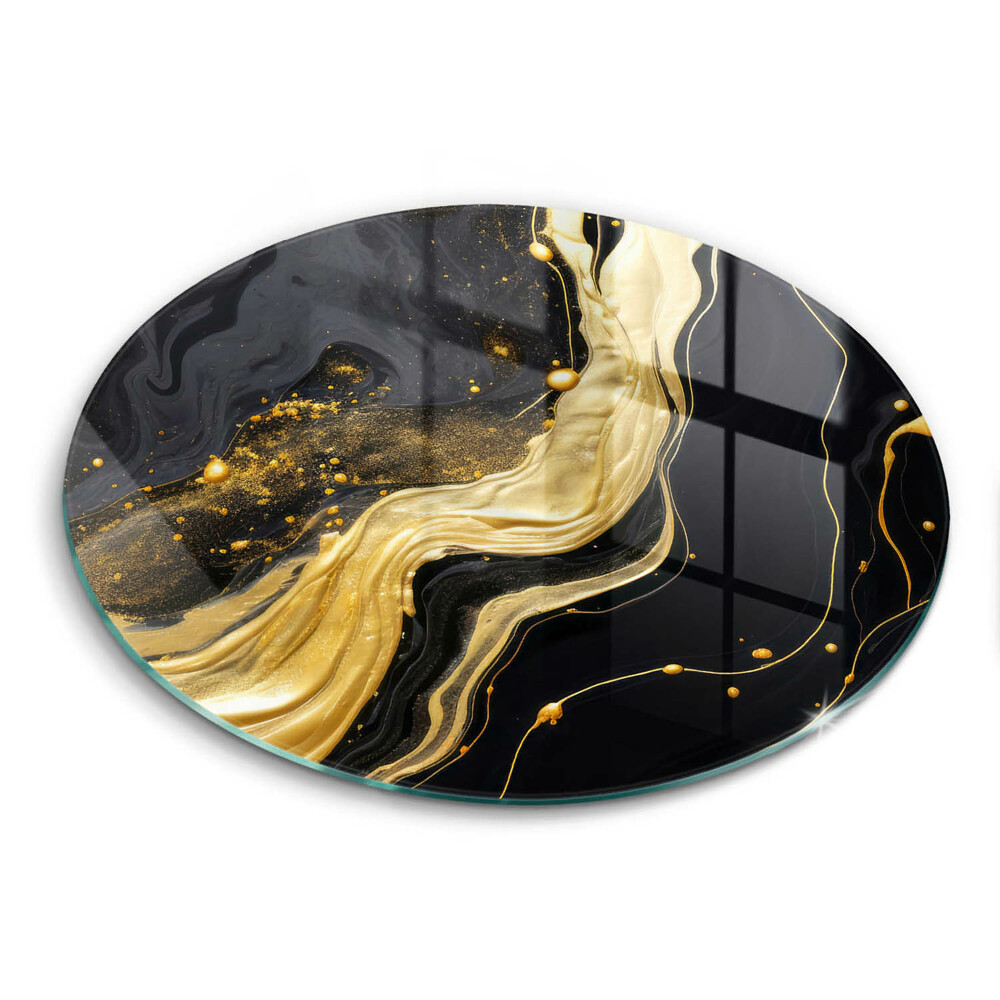 Üveg vágódeszka kerek Elegáns absztrakció