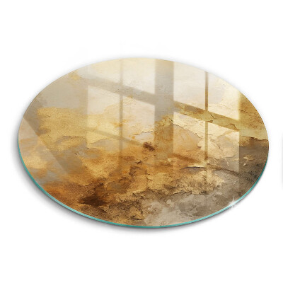 Üveg vágódeszka fényképpel kerek Gazdag textúra