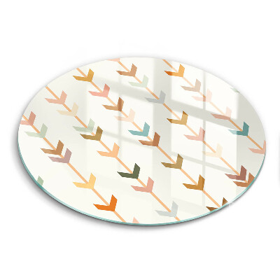 Edzett üveg vágódeszka kerek Geometriai elemek