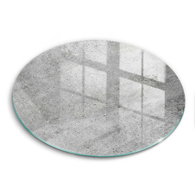 Üveg vágódeszka kerek Textúra beton