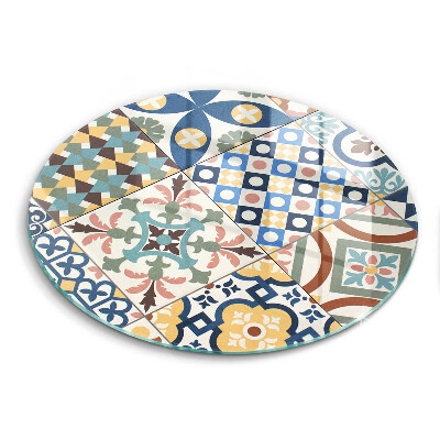 Edzett üveg vágódeszka kerek Dekoratív csempe