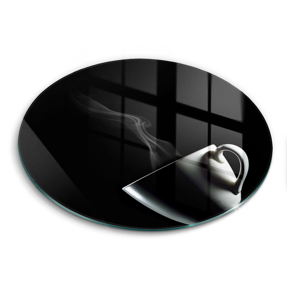 Üveg vágódeszka kerek Csésze tea