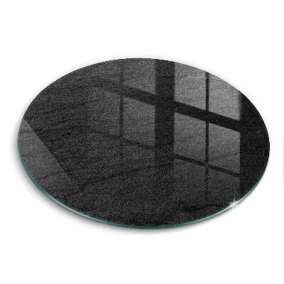 Edzett üveg vágódeszka kerek Kő textúra