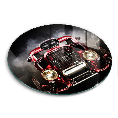 Üveg vágódeszka kerek Régi autó