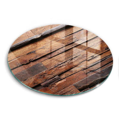 Üveg vágódeszka fényképpel kerek Dekoratív fa deszkák