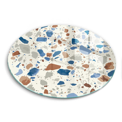 Üveg vágódeszka kerek Dekoratív kőedények