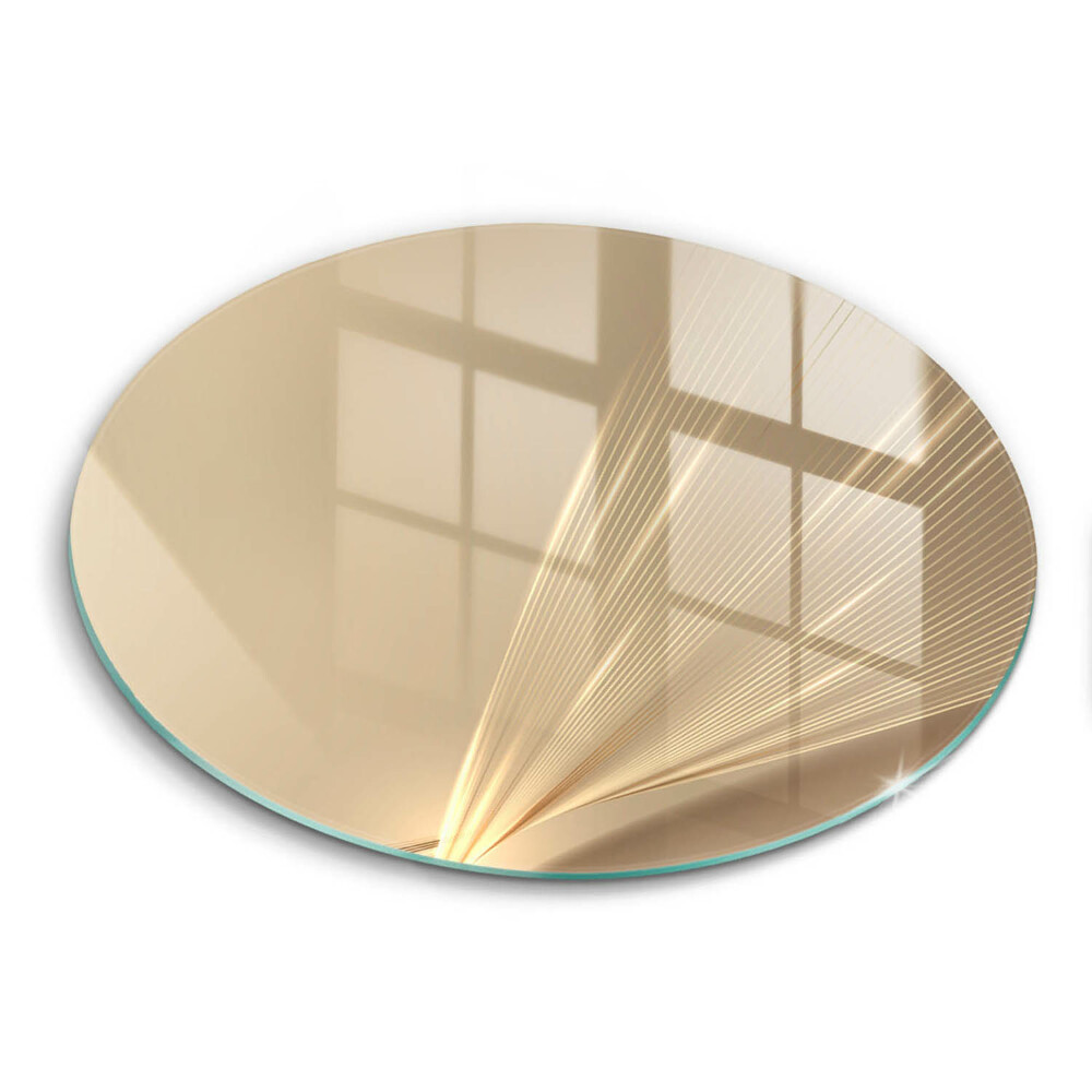 Edzett üveg vágódeszka kerek Modern absztrakció